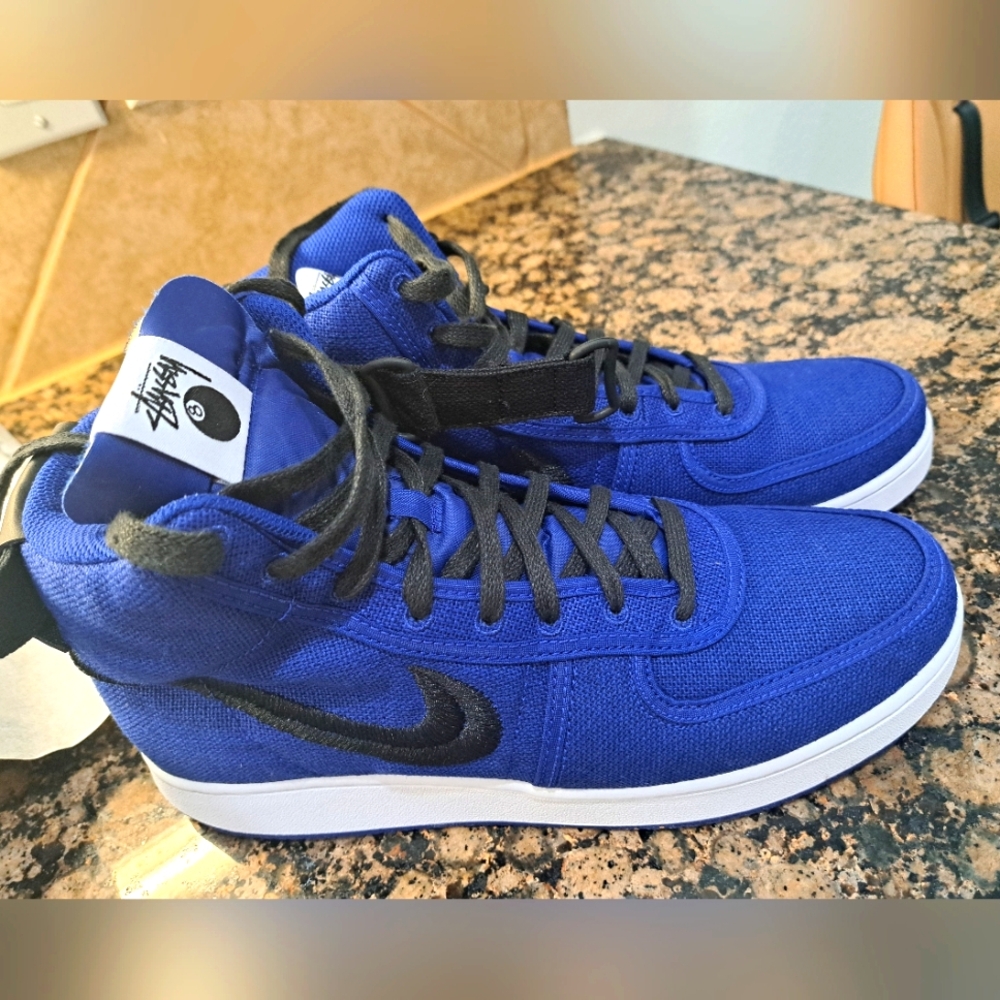 Nike Vandal SP. Stussy Jordan 1 Royal Blue And Black